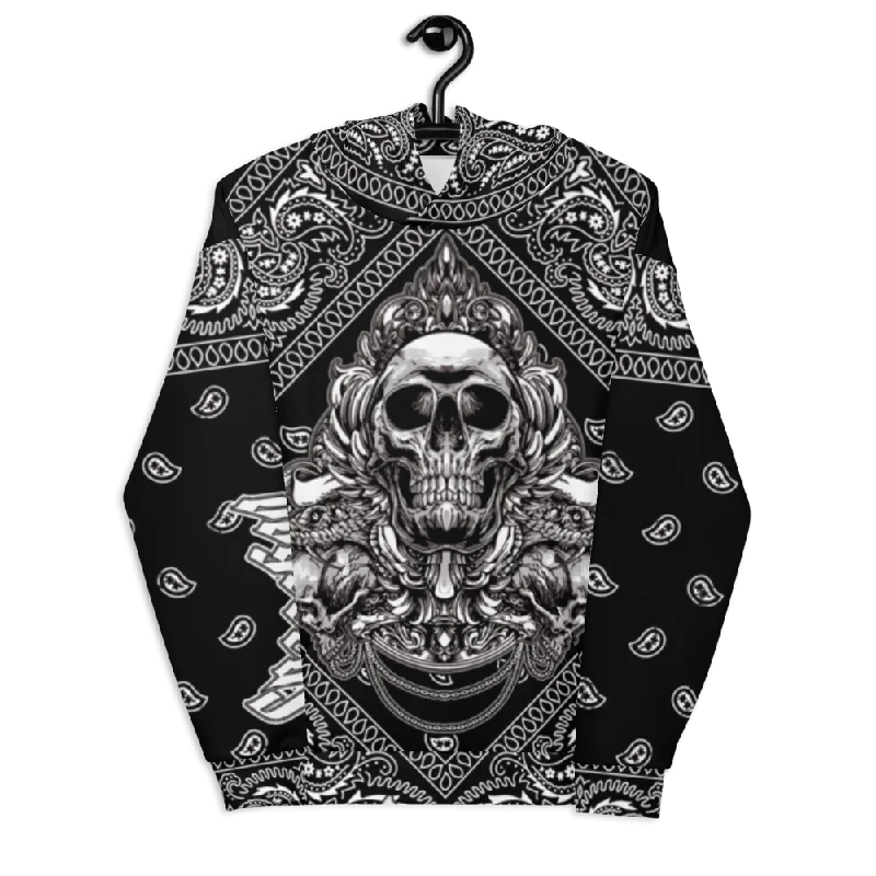 Bandana Unisex Hoodie Hoodie with Puffed Sleeves Voluminous Trendy