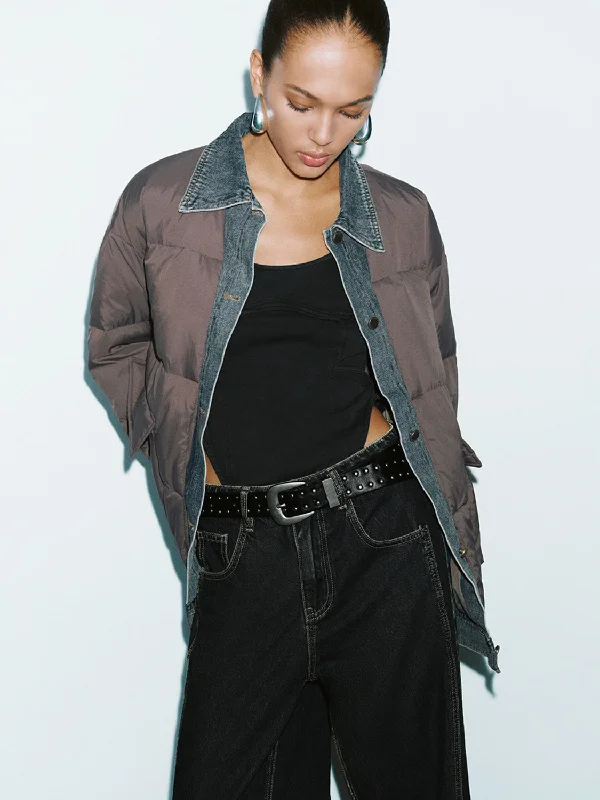 2 In 1 Padded Down Outerwear Stylish Bomber Jacket