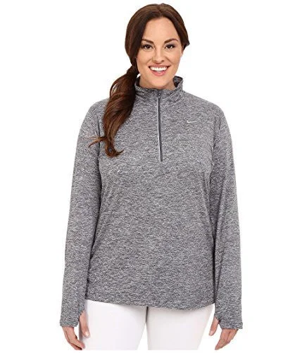Nike Women's Dri-FIT? Extended Element 1/2 Zip Dark Grey/Heather/Reflective Silver Outerwear 1X Trendy Puffer Vest Nike Women's Dri-FIT? Extended Element 1/2 Zip Dark Grey/Heather/Reflective Silver Outerwear 1X Trendy Puffer Vest