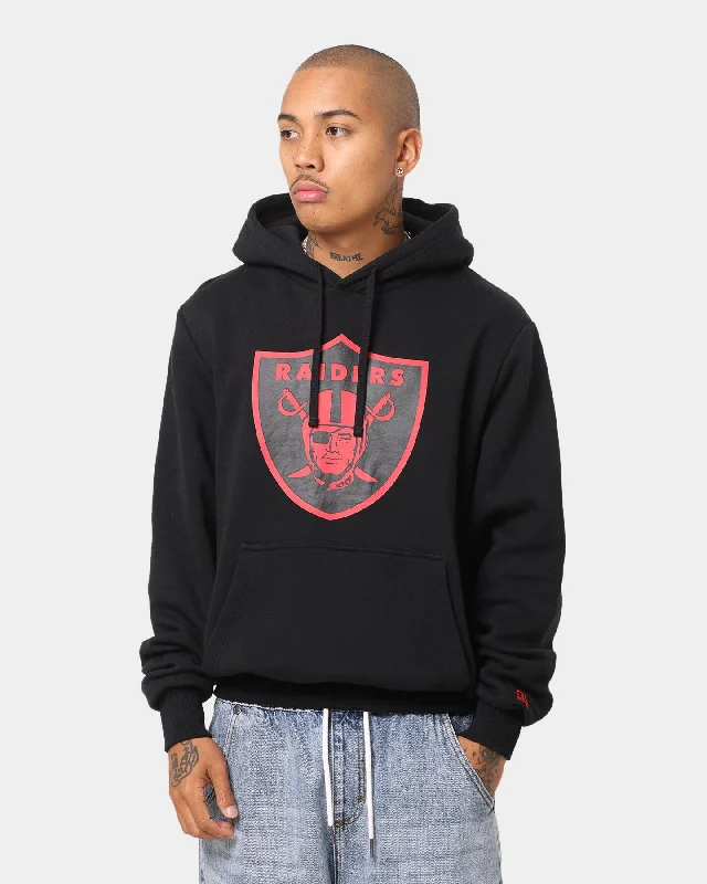 New Era Las Vegas Raiders Hoodie Black/Red Hoodie with Hood Adjustable Protection