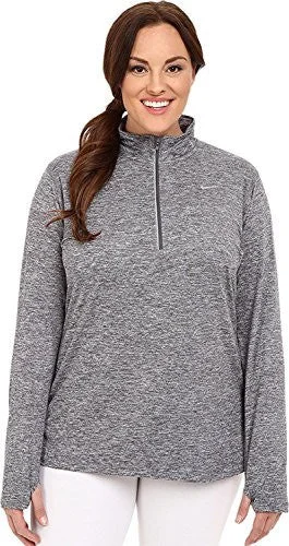 Nike Women's Dri-FIT? Extended Element 1/2 Zip Dark Grey/Heather/Reflective Silver Outerwear 2X Elegant Wool Jacket Nike Women's Dri-FIT? Extended Element 1/2 Zip Dark Grey/Heather/Reflective Silver Outerwear 2X Elegant Wool Jacket