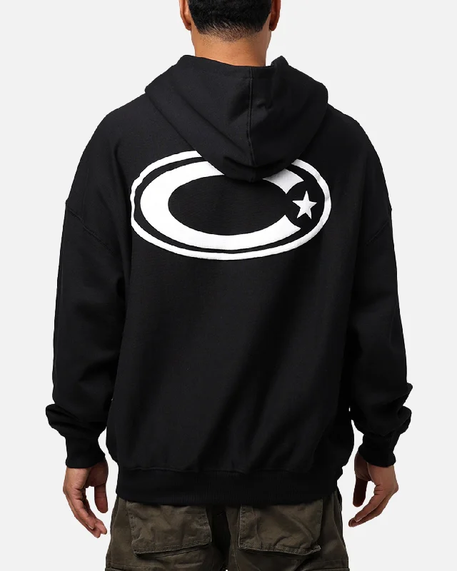 Carre C-Star Oversized Hoodie Black Hoodie with Emblem Brand Identity