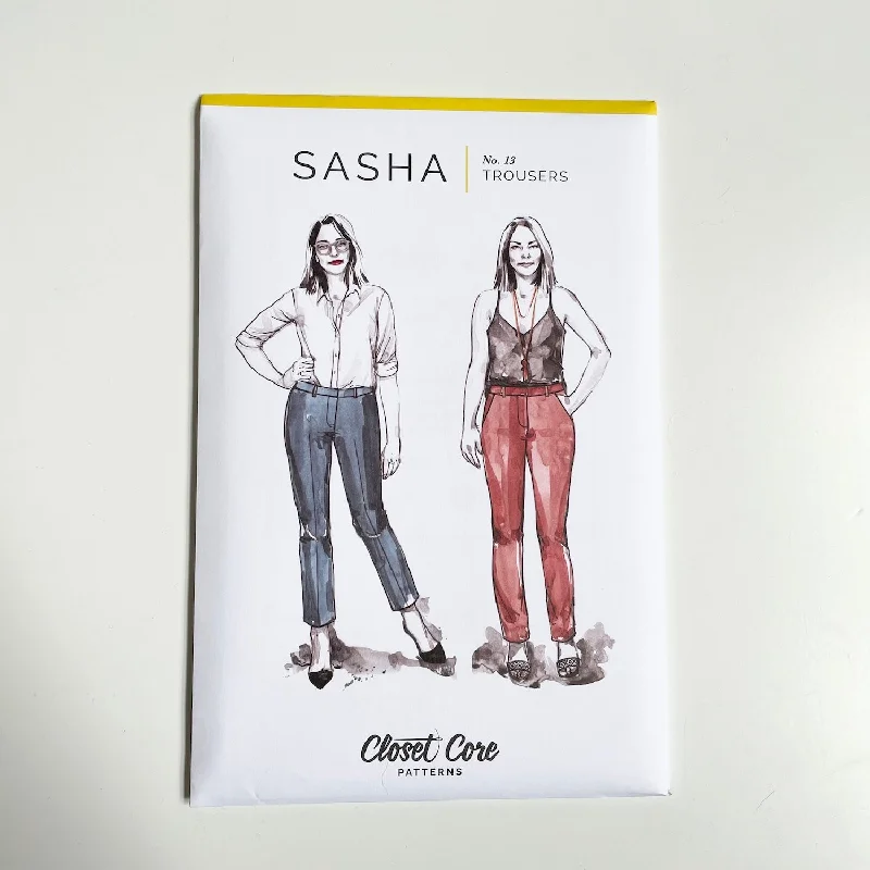 Closet Core Patterns : Sasha Trousers Trousers Canvas Durable