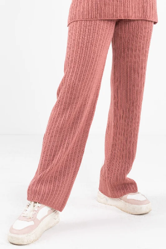 Acrylic Knitted Trouser Trousers practical easy-care