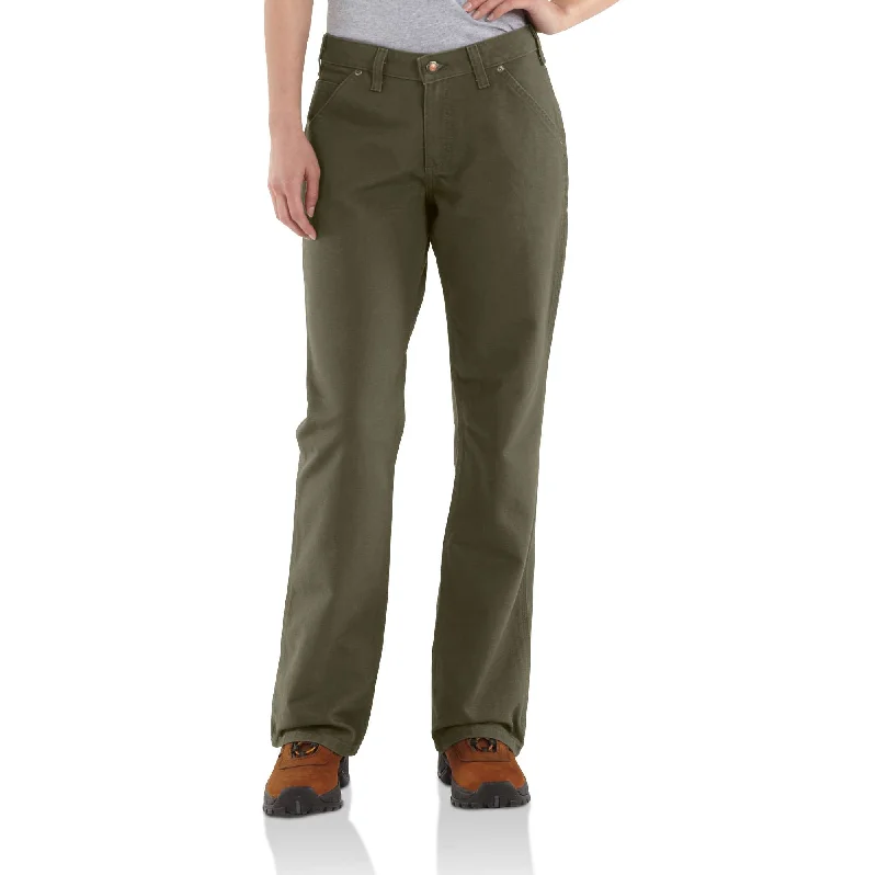 Washed Duck Work Pant Soft Wool Pants