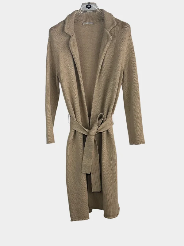 Cardigan With Belt Zippered Buttoned Snapped