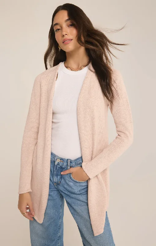 Z Supply - Cascade Cardigan Satin Fabric Silk Fabric Chiffon Fabric