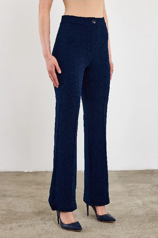 Women's Navy Blue High Waist Gatherer Flared Trousers Palazzo Trousers Trousers Hiking Durable Women's Navy Blue High Waist Gatherer Flared Trousers Palazzo Trousers Trousers Hiking Durable