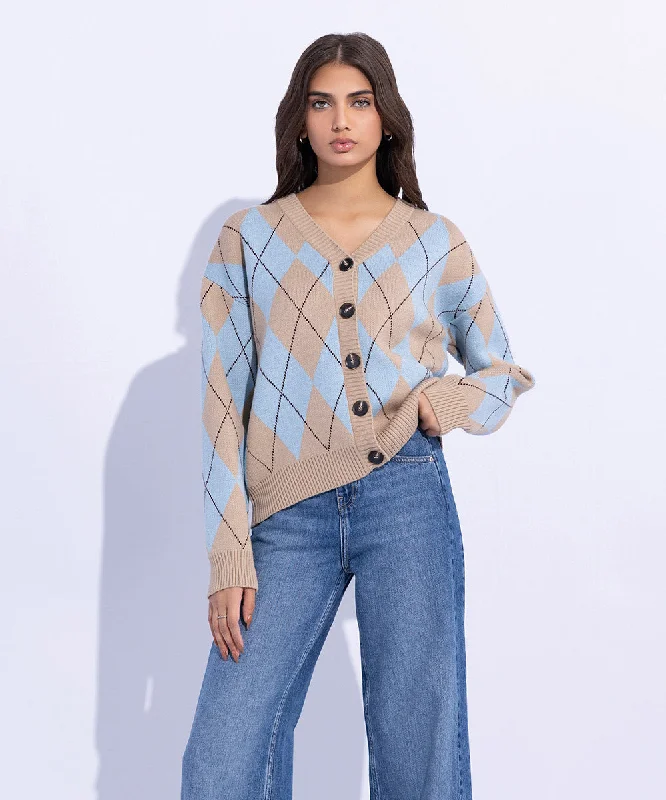 Tarten Cardigan Collared Crew Neck Turtle Neck