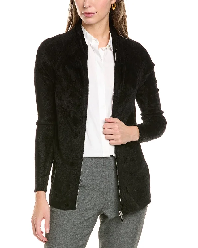 Lafayette 148 New York Raglan Cardigan Slim Fit Regular Fit Oversized