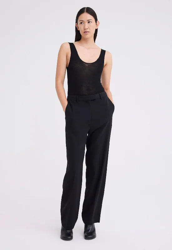 Dolan Tailored Suit Pant - Black Chic Capri Pants