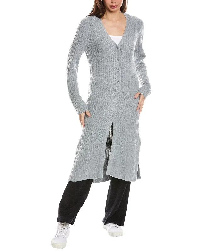Barefoot Dreams Cozychic Lite Pointelle Long Cardigan Crew Neck V-Neck Turtle Neck