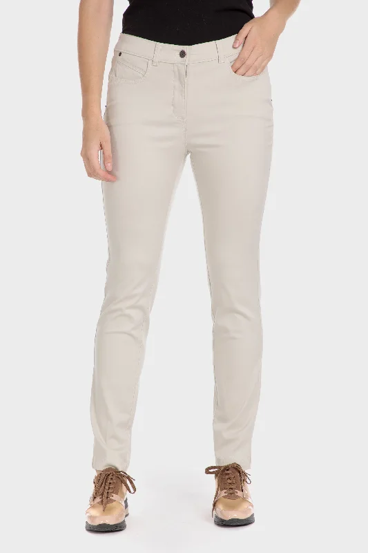 Cotton trousers with elastic Trousers trendy modern