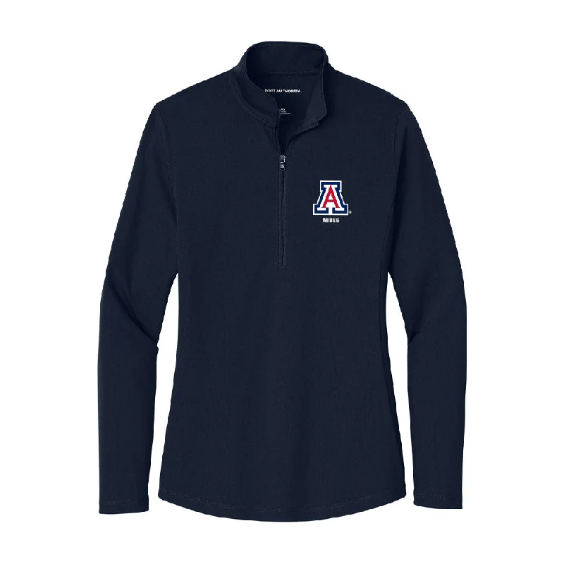 Arizona - NCAA Women's Track & Field : Malaya Abueg - Women's Lightweight Quarter Zip Jacket Fleece Fabric Down Fabric Feather Fabric
