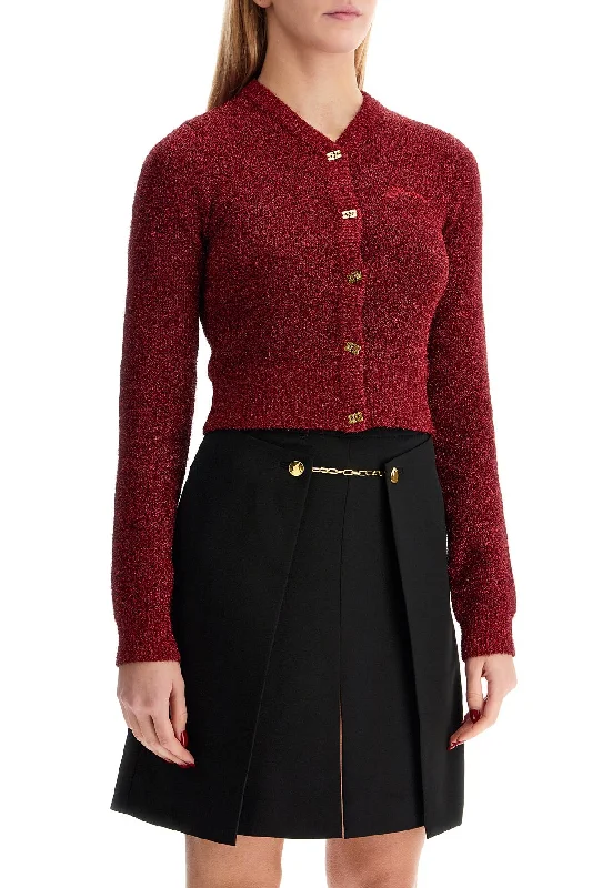 Ganni Sparkling Cardigan Rayon Fabric Velvet Fabric Corduroy Fabric