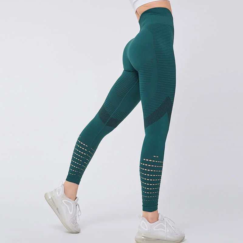 Cutout women's yoga trousers Trousers Winter Warm