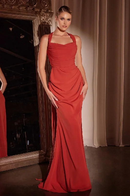 Cinderella Divine 7433 Fitted Long Formal Evening Prom Dress
