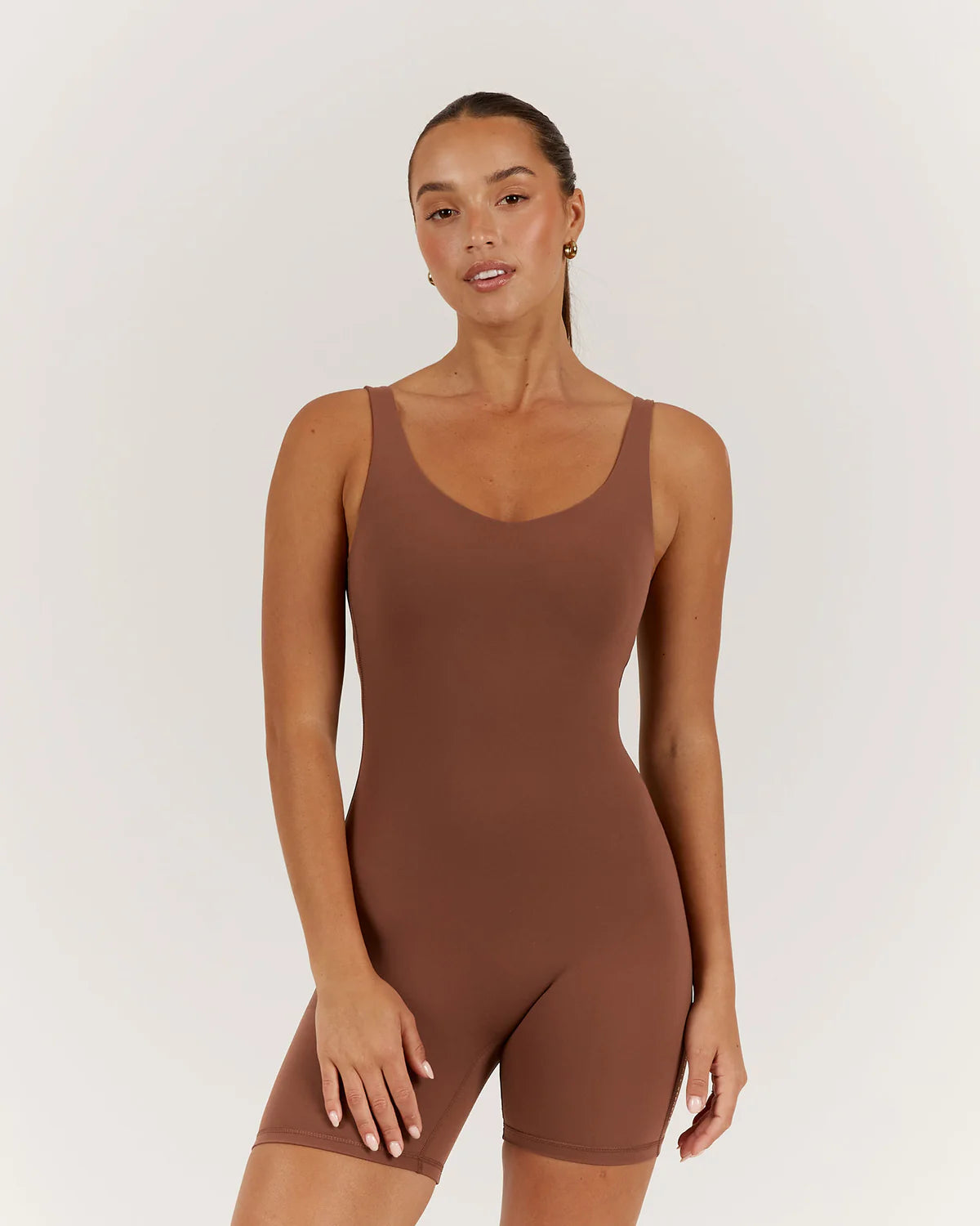 Muscle Republic | Luxe Brooke Bodysuit - Toffee Fashionable Embellished Bodysuit