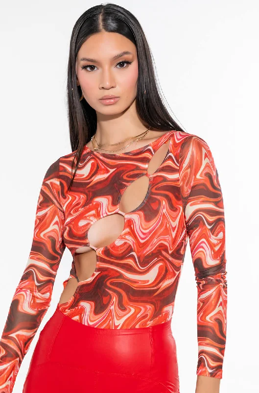 SWEETHEART BODYSUIT WITH CUT OUTS Comfortable Soft Bodysuit