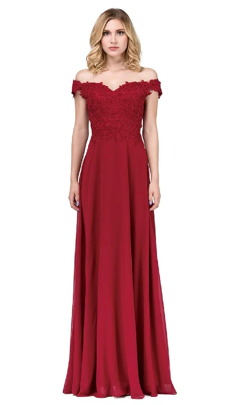 Dancing Queen - 2492 Off Shoulder Lace Applique Evening Dress Tunics Running lightweight Dancing Queen - 2492 Off Shoulder Lace Applique Evening Dress Tunics Running lightweight