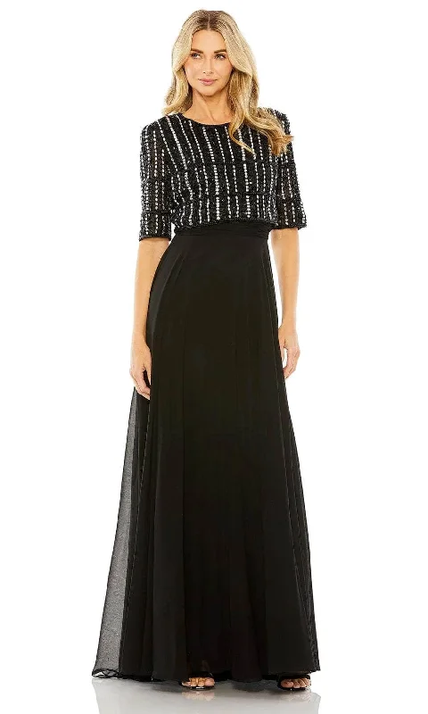 Mac Duggal 9180 - Beaded Chiffon Evening Dress Tunics Party sparkling