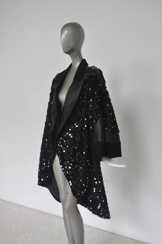 Lie Sang Bong trapez coat Paris Luxe Faux Fur Coat