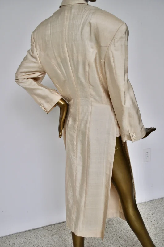 Rare Comme des Garçons silk coat from 1991 Vintage Suede Jacket