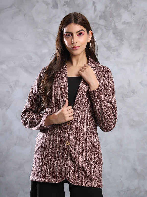 TANDUL  FLEECE BLEND Printed Coat For Women Reversible Quilted Jacket