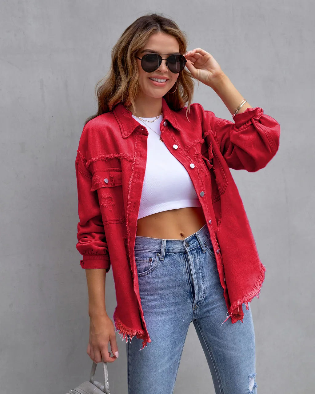 Long Sleeve Big Red