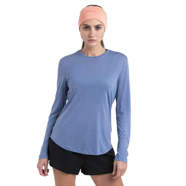 Women Merino Blend 125 Cool-Lite Sphere LS Tee Zippered Buttoned Snapped