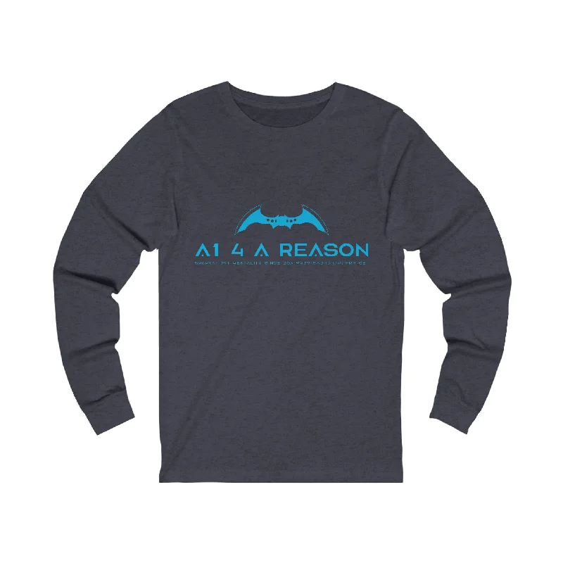 A1 4 A Reason Unisex Jersey Long Sleeve Tee Zippered Buttoned Snapped