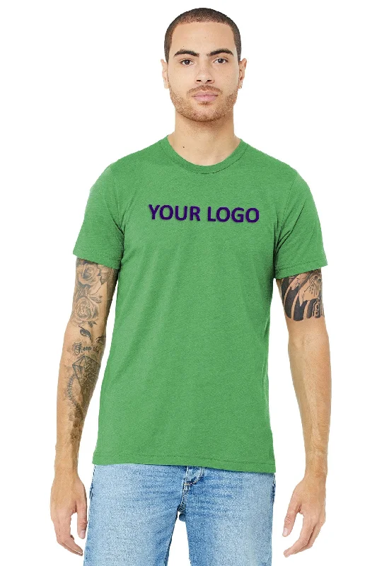 Bella Canvas Unisex Triblend T-Shirt, Green Silk Blend Satin Velvet