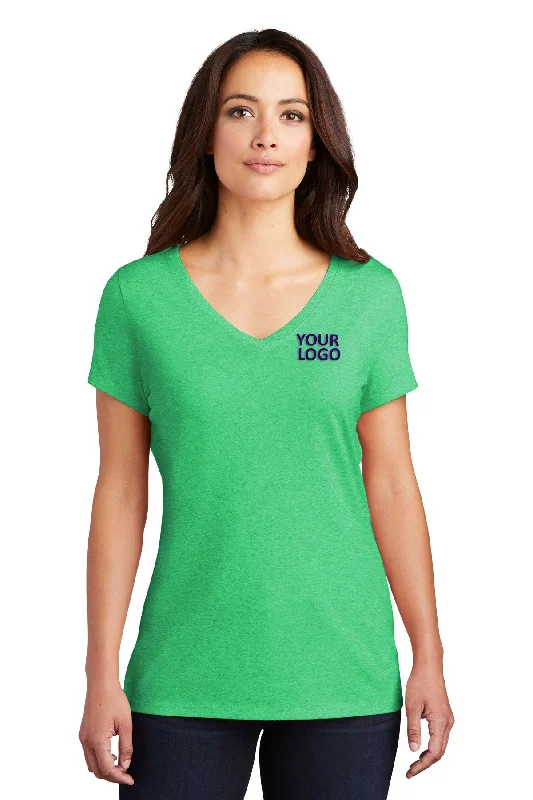 District Made Ladies Perfect Tri V-Neck Tee's, Green Frost Oversized T-Shirt Spandex breathable District Made Ladies Perfect Tri V-Neck Tee's, Green Frost Oversized T-Shirt Spandex breathable