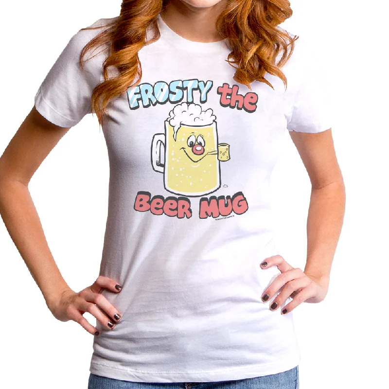 Frosty The Beer Mug Women's T-Shirt Plaid T-Shirt Polka Dot Checkered