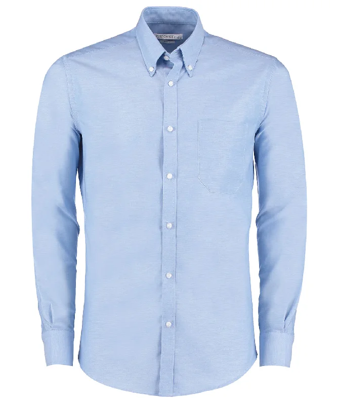 Light Blue - Slim fit workwear Oxford shirt long-sleeved (slim fit) Striped Floral Plaid Light Blue - Slim fit workwear Oxford shirt long-sleeved (slim fit) Striped Floral Plaid