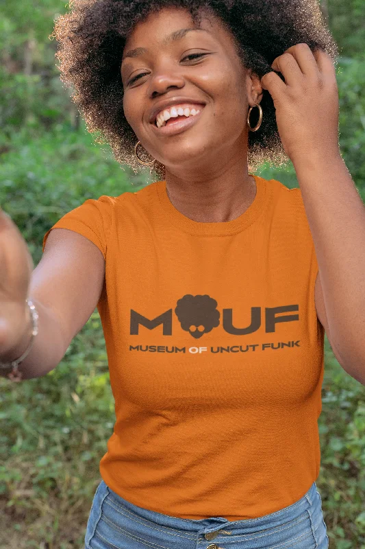 Museum Wear Women's T-Shirt - Brown MOUF - Icon 1 Fleece Nylon Spandex