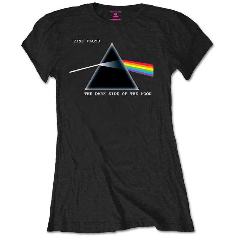 Pink Floyd Dark Side of the Moon Ladies T-Shirt Nylon Fabric Polyester Fabric Spandex Fabric Pink Floyd Dark Side of the Moon Ladies T-Shirt Nylon Fabric Polyester Fabric Spandex Fabric