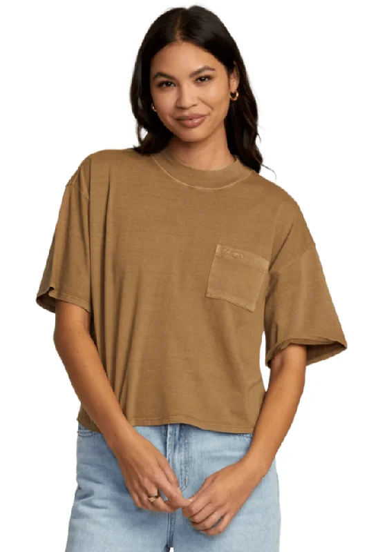RVCA Kinney PTC Pocket Tee - Ermine Layered Multi-layer Single Layer