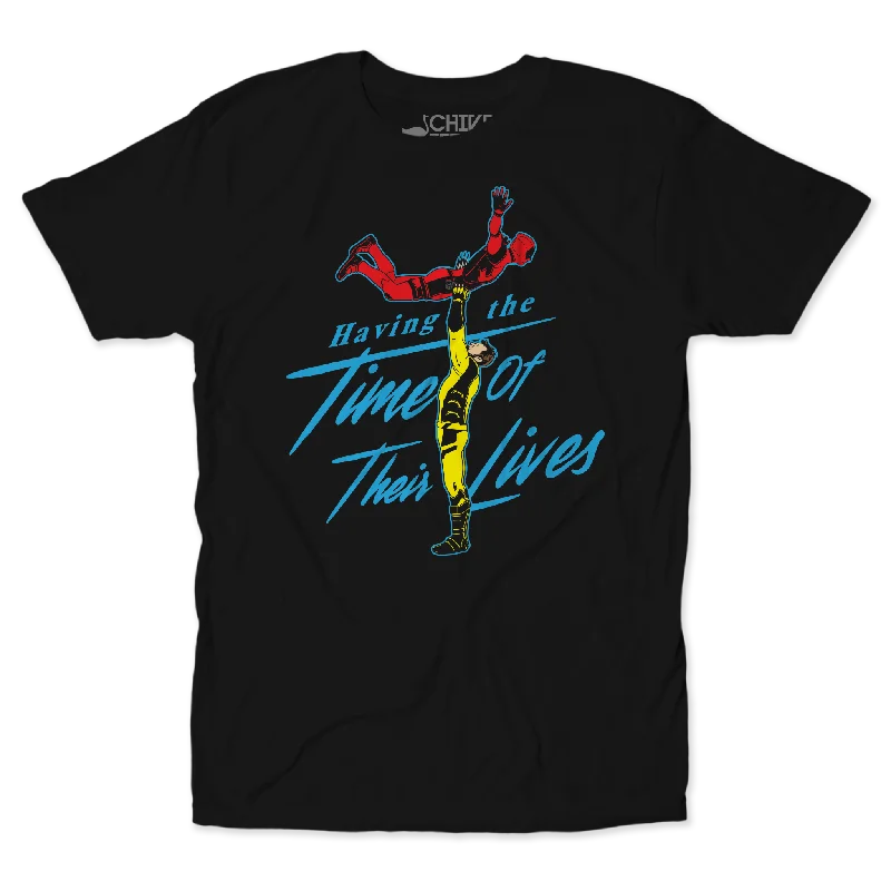 Time Of Their Lives Unisex Tee Thin T-Shirt Open Front Quick Dry