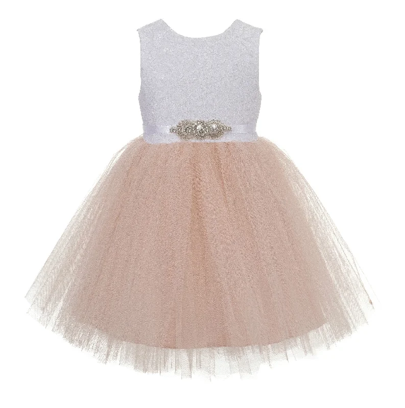 Blush Pink / White Sash