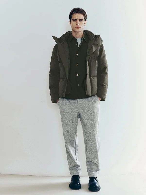 Loose Padded Down Outerwear Stylish Bomber Jacket
