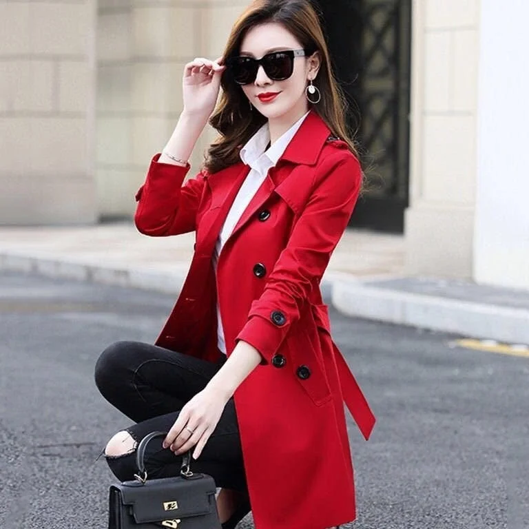 Big Size 6XL Spring Autumn Women Classic Double Breasted Mid-long Trench Coat Female Slim Street Windbreaker Business Outerwear Fuzzy Sherpa Pullover Big Size 6XL Spring Autumn Women Classic Double Breasted Mid-long Trench Coat Female Slim Street Windbreaker Business Outerwear Fuzzy Sherpa Pullover