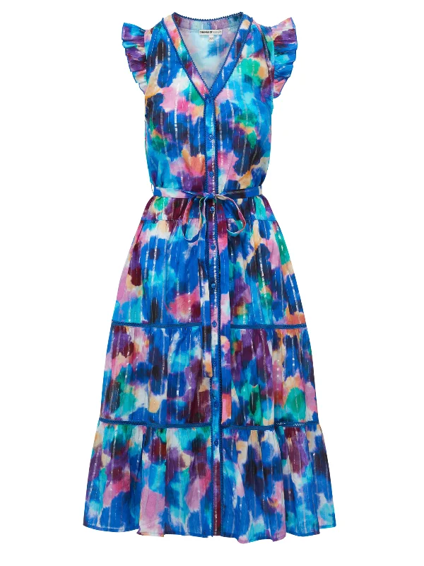 Emily Dress Giverny Gardens Metallic Tunics Winter warm