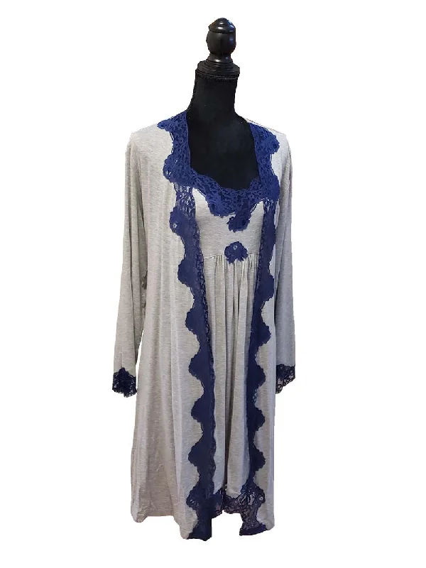 COEMI -Marcella Dressing Gown sweetheart Neckline Romantic