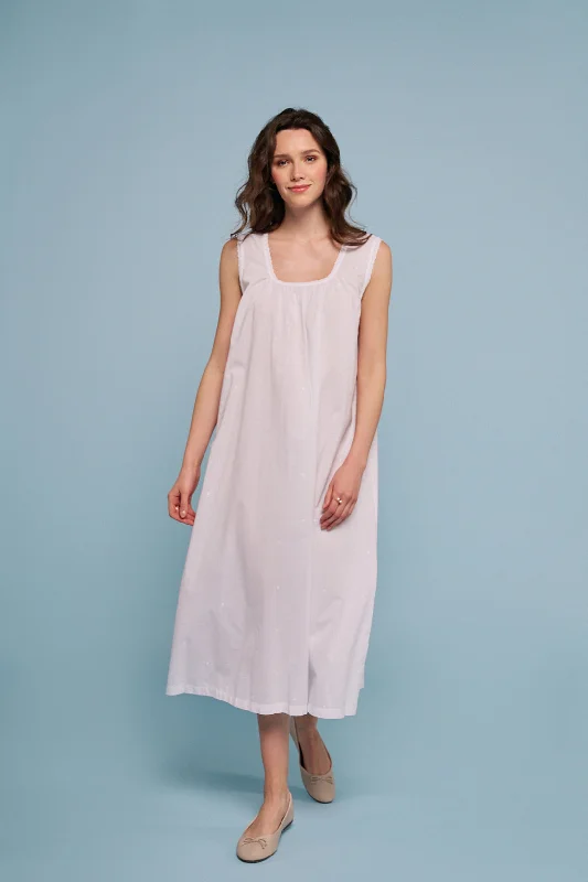 Nightdress Elara White Tunics stripes playful