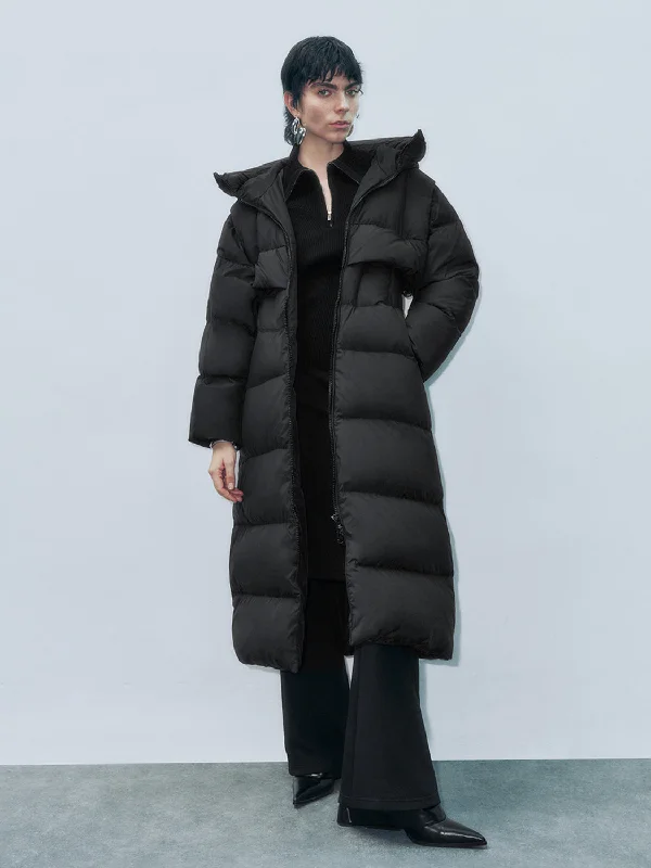 Padded Longline Down Outerwear Waterproof Hiking Jacket