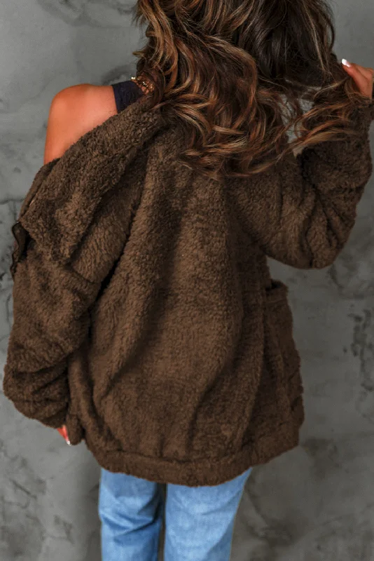 Teddy Fleece Outerwear Warmth-Enhanced Parka