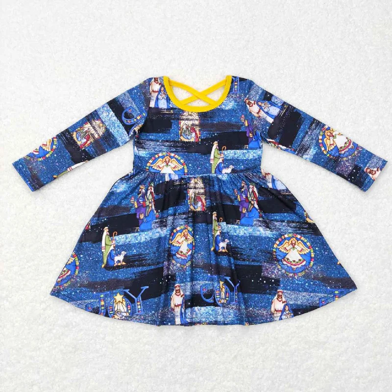 GLD0446 long sleeve baby dress Tunics Vintage classic