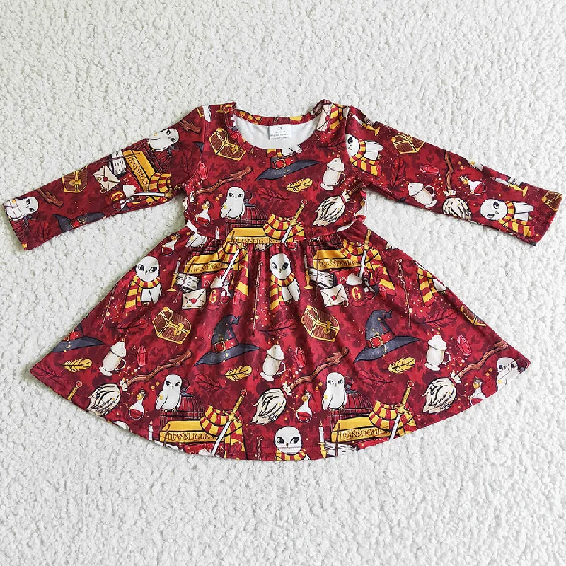 Halloween Boutique Baby Girls Dress Fashion Toddler Girls Clothes Fall Dress Cute Girls Holiday Dresses 6 A6-4 A-Line Day Work