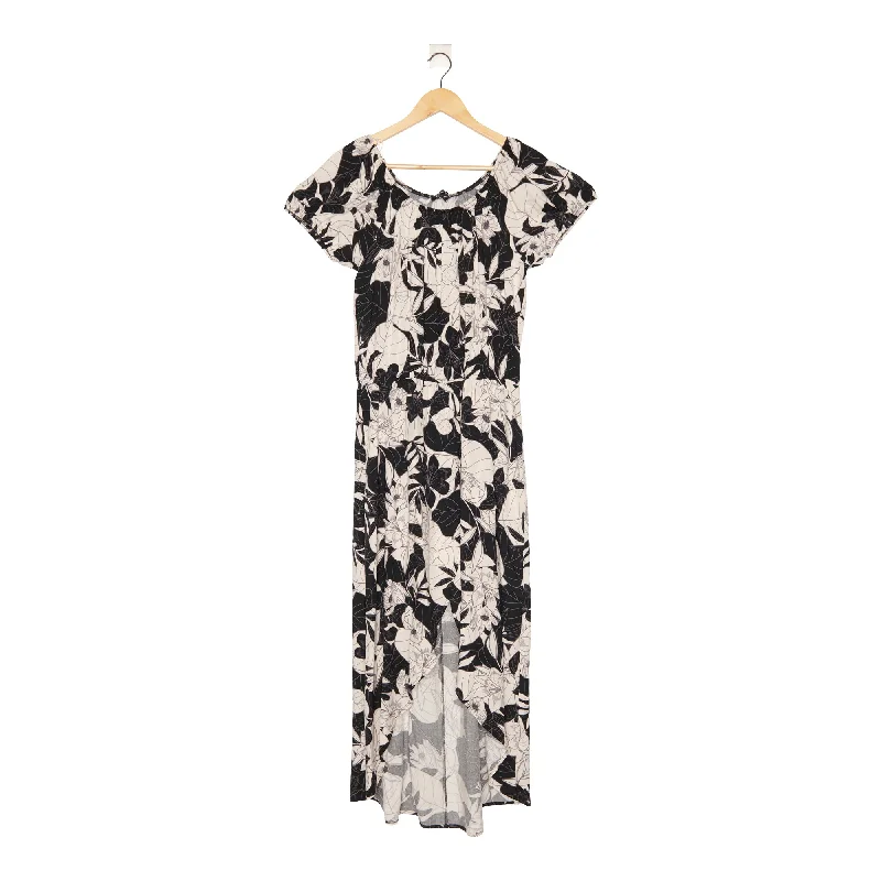 lily morgan Women's Mystic Printed Maxi High-Low Dress, Striped Tunics Party sparkling